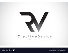 letter logo design with black and white color