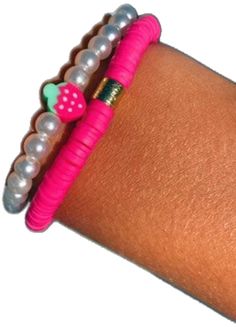 Pink Resizable Beaded Bracelets For Summer, Trendy Resizable Pink Bracelets, Pink Resizable Bracelets For Summer, Playful Pink Beaded Bracelets For Summer, Pink Hand-strung Beaded Bracelets For Beach, Houston Tx, Houston, Barrel, Beaded Bracelets