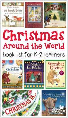 christmas around the world book list for k - 2 learners