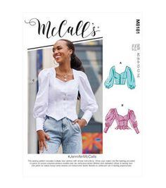 Category: Apparel PatternsPattern Type: Top / VestBrand: McCall'sSize: 6 - 8 - 10 - 12 - 14 or 16 - 18 - 20 - 22 - 24 Puff Sleeve Top Pattern, Childrens Sewing Patterns, Diy Vetement, Mccalls Sewing Patterns, Puff Long Sleeves, Top Sewing Pattern, Vest Pattern, Mccalls Patterns, Princess Seams