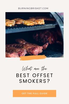 food smoking on an offset smoker Offset Smoker, Best Buy, Free Guide, Budget Friendly, Cool Things To Buy