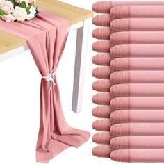 PRICES MAY VARY. Polyester Package Includes: you will get 24 pieces of dusty rose table runner, enough quantity for daily using need and suitable for wedding banquets, bridal shower, baby shower and various parties, blushing chiffon table runner is approx. 120 x 12 inch/ 300 x 30 cm, large enough to cover rectangles and round tables, they can also be spliced together for long tables Soft and Reliable: dusty rose wedding table runner is made of quality polyester, not easy to wrinkle or beak; they Table Decorations For Wedding, Tulle Table Runner, Chiffon Table Runner, Rustic Farmhouse Dining Table, Decorations For Wedding, Tulle Table, Paper Hand Towels, Boho Table Runner, Baby Shower Table Decorations