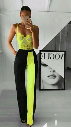 Ropa Color Neon, Fest Outfits, Neon Outfits, Neon Fashion, Body Suit Outfits, Elegante Casual, Neon Party, Wedding Guest Outfit Summer, Guest Dress