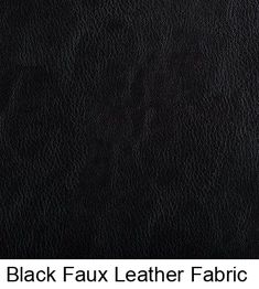 the black faux leather fabric is shown