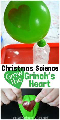 christmas science activity for kids to grow the grin's heart