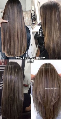 Brown With Balayage Highlights, Hilights Hair Brunettes, Highlights And Lowlights For Brunettes, Lowlights For Brunettes, Black Hair Balayage, Brown Hair Looks, Brown Hair Inspo, Hair Inspiration Long, Brunette Hair With Highlights