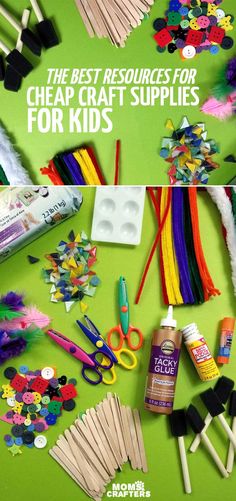 the best resources for cheap craft supplies for kids