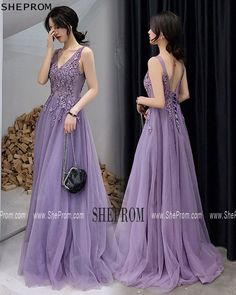 Purple V-neck Evening Dress For Party, Purple V-neck Homecoming Dress, Summer V-neck Evening Dress For Banquets, Summer V-neck Banquet Evening Dress, Summer V-neck Evening Dress For Banquet, V-neck Maxi Dress For Prom Season, V-neck Homecoming Evening Dress For Prom Season, Elegant V-neck Dress For Prom And Party Season, V-neck Evening Dress For Homecoming And Prom Season