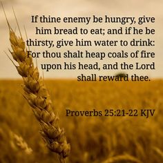 a wheat field with the words, bring the full tide into the storehouse, that there may be food in my house