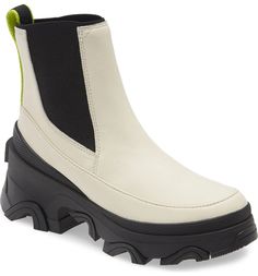 SOREL Brex™ Waterproof Chelsea Boot | Nordstrom Casual Platform Boots With Lug Sole, Modern Waterproof Boots For Fall Outdoor, Modern Waterproof Boots For Fall Outdoor Activities, Modern Round Toe Waterproof Rain Boots, Modern Waterproof Rain Boots With Round Toe, Trendy Waterproof Platform Boots For Fall, Casual Waterproof Platform Boots For Outdoor, Modern Waterproof Boots For Outdoor, Modern Waterproof Boots For Outdoor Activities