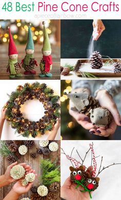 the best pine cone crafts for christmas