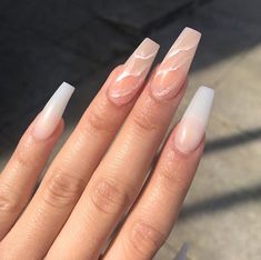 Neutral Marble, Marble Nail Designs, Milky Nails, Nagel Tips, Ballerina Nails, Simple Nail