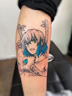 Inosuke Tattoo Ideas, Anime Tattoo Ideas, Slayer Tattoo, Tattoo Anime, Note Tattoo, Tattoo Desings, Hair Tattoos, Tanjiro Kamado, Anime Tattoos