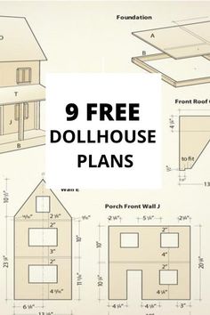 free dollhouse plans with instructions to build them