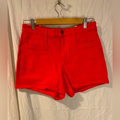 New With Tags. These Are From Target. The Universal Thread Line Size 6 Fits A 28 Inch Waist 4 Inch Inseam Fitted Hip And Leg Smoothes And Sculpts Fitted Red Jean Shorts, Trendy Red High Waist Jean Shorts, Casual High Rise Red Jean Shorts, Casual Red Fitted Jean Shorts, Stretch Red Shorts With Pockets, Red Stretch Shorts With Pockets, Red High-waist Cotton Jean Shorts, Red High Waist Cotton Shorts, High Waist Red Cotton Shorts