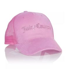 New Just Released By Juicy Couture Pink Velour, Crystal Logo Baseball Hat Made For The Fragrance Line. Adjustable Authentic Leopard Print Beanie, Floppy Straw Hat, Pink Juicy Couture, Floppy Beach Hat, Couture Hats, Juicy Couture Accessories, Red Beanie, Crystal Logo, Logo Baseball