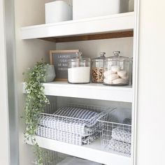 the instagram page for instagram com shows an image of shelves with baskets and containers on them