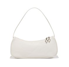 Mischief DOWNTOWN SHOULDER BAG-WHITE / Tote Bag, Shoulder Bag OUTSHELL 100% POLYESTER LINING 100% POLYESTER SIZE (MM) 115 * 300 * 80 *Please know that the buyer is responsible for paying the additional costs such as duties, taxes, and customs clearance fees. * Shipping Policy -We will ship in 2~3 day (except holiday).  -All package are shipped directly from Korea. -It will take several days from korea to your country. 1. Expedited Shipping - 4~7 days to your country plus local delivery time - Have tracking number. 2. Standard Shipping       - 7~14 days to your country plus local delivery time   - Have tracking number. Product Guarantee & Returns    (There may be products that cannot be returned. Please check !)  - please contact us and return it within 7 days after receive the items. Vintage White Handheld Shoulder Bag, Vintage White Shoulder Bag, Vintage Handmade White Shoulder Bag, White Shoulder Bag With Leather Handles For On-the-go, White Shoulder Bag With Silver-tone Hardware, White Tote Bag, White Tote, White Bag, Bags Handbags