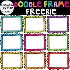 doodle frame freebie for teachers to use in their classroom or on the go