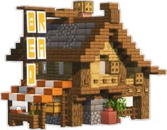 an image of a house made out of wood