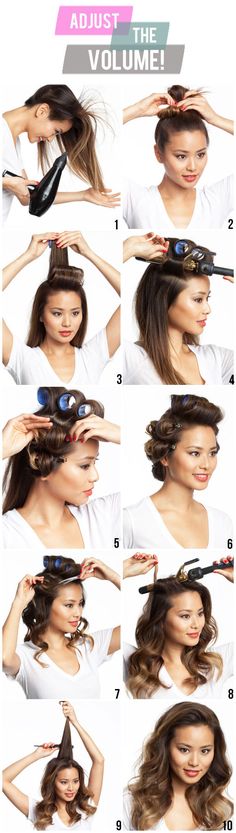 Adjust The Volume! Velcro Rollers, Curl Your Hair, Long Hair Tutorial, Flat Hair, Wedding Idea