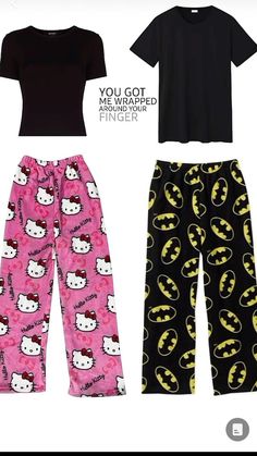 Hello Kitty Pajama Pants, Bolo Da Hello Kitty, Hello Kitty Pattern, Pj Outfit, Kitty Pattern, Matching Outfits Best Friend, Cute Pjs, Cute Hello Kitty