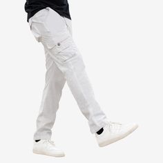 Treat your look to some casual vibes with XRAY Cargo Pants. This pair features a zip fly and button closure, side pockets, back pockets with a flap, dual cargo pockets at the thighs.