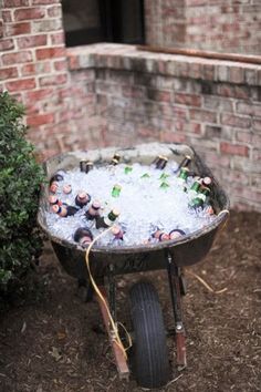 an image of a grill with flowers in it on the screen and text that reads pinterest