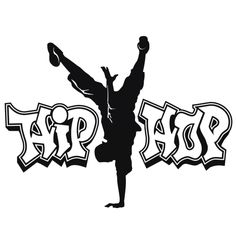 a person doing a handstand in front of the word rapp on a white background