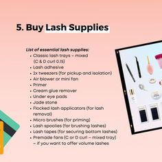 (ContWhether you’ve just finished your eyelash extension courseor have been working at a lash salon for a whileyou might be thinking about starting your own lash businessThe question ishow to startHere's a step-by-step guide to setting up a new eyelash extension businessSave this for later or share with your fellow lash bosses👑 Eyelash Extension Business, Esthetician Room Supplies, Natural Looking Eyelash Extensions, Eyelash Extension Course, Eyelash Studio, Eyelash Extensions Salons, Lash Extension Training, Lash Extentions, Lash Extension Supplies