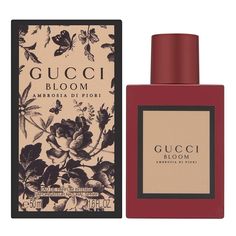 Gucci Bloom Ambrosia di Fiori by Gucci is a Amber Floral fragrance for women. Gucci Bloom Ambrosia di Fiori was launched in 2019. The nose behind this fragrance is Alberto Morillas. Top notes are Jasmine and Honeysuckle; middle note is Tuberose; base notes are Damask Rose and Orris. Parfum Gucci, Gucci Fragrance, Gucci Bloom, Vibrant Bouquet, Gucci Brand, Perfume Reviews, Damask Rose, Rare Flowers, Manicure Y Pedicure