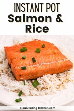 When you want a flavorful dinner that is so easy to make, you’ve got to try this Instant Pot Teriyaki Salmon and Rice. This gluten-free recipe has only six ingredients and is a family favorite. Serve the leftovers for lunch the next day. Save this easy salmon recipe the next time you want a healthy dinner for your family. Instant Pot Salmon And Rice, Teriyaki Salmon And Rice, Ninja Ideas, Instant Pot Salmon, Hot Cocoa Mix Recipe, Gluten Free Instant Pot, White Rice Recipes, Flavorful Dinner, Dairy Allergy