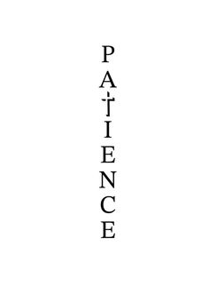 the word paince written in black on a white background