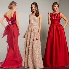 Gorgeous gowns for every formal occasion Elegant Tulle Ball Gown, Embellished Mother Of The Bride Dress With Fitted Bodice, Elegant Bridesmaid Gown With Fitted Bodice, Elegant Bridesmaid Gown For Gala, Bridesmaid Gown With Sweep Train, Holiday Satin Floor-length Gown, Elegant Holiday Long Dress Gown, Holiday Floor-length Bridesmaid Evening Dress, Elegant Long Holiday Gown