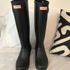 Reposhing This Item I Purchased From @Kayg1997. Loved It, But Ready To Rotate For Something New. Questions? Leave A Comment Below! Black Boots Tall, Hunter Shoes, Women Hunters, Tall Boots, Hunter Boots, Winter Rain, Leave A Comment, Rubber Rain Boots, Something New