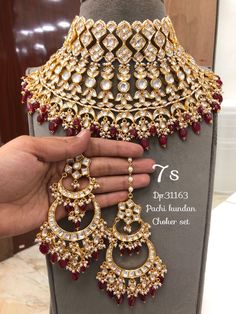 Bridal Jewelry Necklace, Gold Bridal Jewellery Sets, Indian Jewelry Sets, Pakistani Jewelry, Jewellery Sets, Girl Things