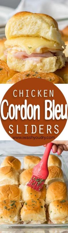 this chicken cordon bleu sliders is an easy and delicious appetizer