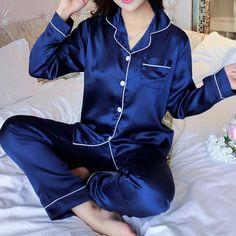 ⚡️Buy SATIN DREAMS at the lowest price in United States. Check reviews and buy SATIN DREAMS today. Luxury Satin Sleepwear With Satin Trim, Affordable Satin Sleepwear For Summer, Cheap Women's Satin Sleepwear, Satin Pyjama Set Long, Pijama Satin, Summer Pajama Set, Full Sleeve Top, Silk Pajamas Women, Pyjama Satin