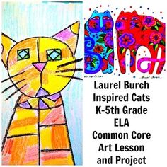 THIS LESSON COMPLIES WITH MANY ELA COMMON CORE STANDARDS Artist: Laurel Burch Painting: Flowering Felines. -Copy of the original painting -biography of the artist -questions to ask your students to engage the painting -FULL COLOR AND THOROUGH step by step instructions written by an AMI Montessori trained Primary teacher. -suggested reading to learn more about the artist Artist Questions, Laurel Burch Art, Fun Writing Activities, Steam Art, Primary Teacher, Laurel Burch Cats, Classroom Art, Drawing Cat, Cat Coloring Page