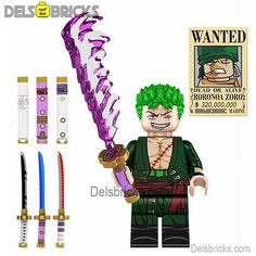 Lego Minifigures Naruto Anime set of 8 compatible building block toys – DelsBricks Minifigures Zoro Anime, Sonic Videos, Straw Hat Pirates, One Piece Series