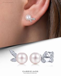 14K White Gold Pearl with Diamond Accents Stud Earrings
#Studs#DiamondStuuds
#WhiteGoldEarrings#WhiteGoldFashionEarrings
#GoldEarrings#Earrings #FashionEarrings
#FineJewelry#FashionJewelry#UniqueJewelry#GiftIdeas
#DiamondJewelry #Jewelry #gabrieljewelry#UniqueGifts 
#Jewelry #Design#HandcraftedJewelry #Elegance
#GabrielNY  #UniqueJewelry
 #FineJewelry#GabrielAndCo Cheap Polished White Gold Earrings, Lorraine Schwartz Earrings Diamond And Pearl, Luxury Hypoallergenic White Gold Pearl Earrings, Luxury Brilliant Cut Pearl Earrings As Gift, Gabriel Jewelry, White Gold Earrings, Gold Pearl, Birthstone Jewelry, Shop Earrings