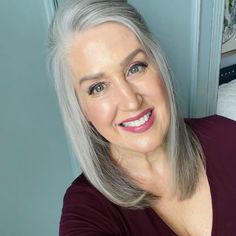 50 Youthful Gray Hairstyles for Over 50 Long Grey Hair Over 50, Hairstyles For Over 50, Long Grey Hair, Fine Hair Tips, Haircut Gray Hair, Grey Hair With Bangs, Shoulder Length Layered Hair, Gray Hairstyles, No Bangs