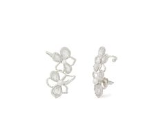 Kate Spade New York Precious Bloom Ear Pins - Earring : Clear/Silver : Embrace the allure of exquisite and charming Kate Spade New York Precious Bloom Ear Pins with clutch back closure. Made from brass, cubic zirconia, and glass pearl. Silvertone finish. Imported. Measurements: Weight: 0.3104 oz Ear Pins Earrings, Ear Pins, Kate Spade New York, Product Reviews, Cubic Zirconia, Kate Spade, Silver Tone, Brass, New York