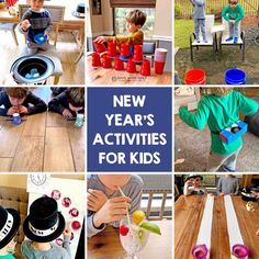 new year's activities for kids to do at home or in the kitchen and on the patio