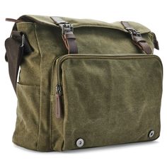 This vintage-inspired messenger bag suits all your daily needs, thanks to its spacious interior. Outfitted with zips on the back, the flap, and inside, with pockets for your phone, cards, and stationery. Inside, a laptop compartment keeps your electronics safe – perfect for the urban gentleman. Crafted from durable canvas with supple leather highlights and lined with soft nylon. Adjust the straps for a comfortable fit on any adventure. Retro Rectangular Satchel With Pockets, Retro Everyday Satchel With Pockets, Retro Travel Shoulder Bag With Pockets, Retro Shoulder Bag With Pockets For Travel, Everyday Use Large Capacity Flap Satchel, Retro Flap Bag With Adjustable Strap For Travel, Large Capacity Flap Bag For Everyday Use, Daily Use Laptop Bag With Flap, Retro Satchel With Zipper Pocket For Everyday Use