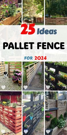 25 diy pallet fence ideas for your garden or yard in the spring and summer