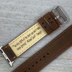 Monogrammed Vintage Leather Watch Band , Custom Hand Made Apple i-Watch Band, Free message engraving, Apple Watch Band, ANTIQUE Elegant Band Handmade, Top Grain leather, Hand stitching. It comes with adapters and the buckle. This listing is for handmade apple watch strap. Apple iWatch series 1, 2, 3 ,4 and 5, 6 & SE This strap is so cool, it'll make you buy the i-watch. Please pick your watch's diameter. 38mm 40mm 42mm or 44 mm. Four different color options for adapters (Silver, Black, Rose Silver Watch Bands With Leather Strap, Silver Leather Strap Watch Bands As Gift, Engraved Brown Watches For Gift, Engraved Brown Watches For Gifts, Engraved Brown Watches As Gift, Brown Engraved Watch For Gift, Brown Engraved Watches As Gifts, Engraved Rectangular Watch For Gift, Engraved Rectangular Watches For Gift