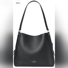 Kate Spade Leila Black Leather Triple Compartment Shoulder Bag Nwot **Free Shipping** Product Details 10.75"H X 12.25"W X 5.25"D Handle Drop: 10.5" Pebbled Leather 100% Leather Metal Pinmount Logo Two Way Spade Jacquard Lining Interior: Front Slip & Back Zip Pocket Exterior: Two Open Top Compartments Open Top With Center Zip Divider Closure Dust Bag Not Included Questions? Leave A Comment Below. Elegant Formal Soft Leather Hobo Bag, Elegant Soft Leather Hobo Bag, Designer Black Hobo Bag For Work, Elegant Leather Hobo Bag, Elegant Crossbody Hobo Bag, Elegant Leather Hobo Bag For Evening, Elegant Leather Hobo Bag For Work, Elegant Hobo Bag With Adjustable Strap For Travel, Elegant Leather Hobo Bag For Formal Occasions