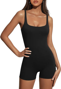 Womens Jumpsuits Unitard Bodysuits One Piece Shorts Rompers Yoga Sleeveless Backless Seamless Bodycon Outfits 2024 #fitness #womenfitness #workout #workoutoutfit #gym Summer Rompers, Womens Jumpsuits Casual, Bodycon Outfits, Womens Jumpsuits, Bodycon Jumpsuit, Bodysuit Fashion, One Piece Outfit, Jumpsuit Shorts Rompers, Casual Jumpsuit