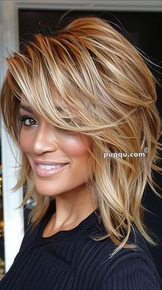 blonde-hair-with-lowlights-184 Honey Blonde And Caramel Highlights, Shag Blonde Hair, Blonde With Honey Highlights, Low Lights In Blonde Hair, Long Hair Over 50 Older Women, Blonde Hair With Copper Lowlights, Tmavý Blond, Trendy Fall Hair Color, Light Blonde Highlights